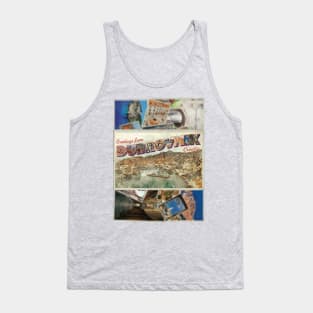 Greetings from Dubrovnik in Croatia Vintage style retro souvenir Tank Top